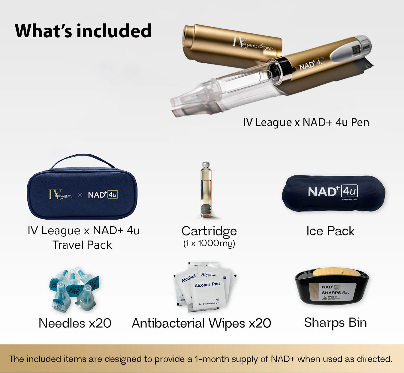 IV League x NAD+ 4u Pen Starter Kit